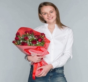 Bitanecik Aşkıma Kırmızı Gül Buketi