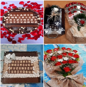 Kız İsteme Çiçek ve Çikolatası