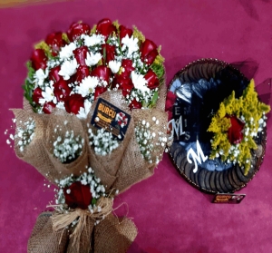 Siverek Burcu Çiçek&amp;Çikolata Gelin Buketi